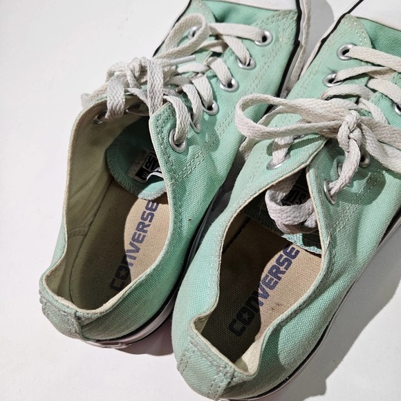 Converse All‎ Star Classic Low Top Sneakers Women's 8 Men's 6 Mint Green - Picture 4 of 8